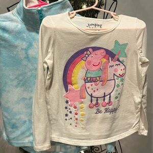 2 - Jumping Beans Girl Fleece/Long Sleeve Shirt, Sz 5T
